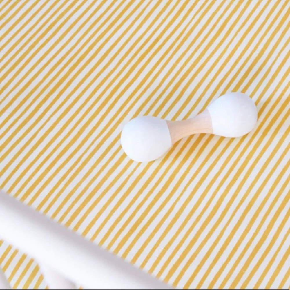 Pehr Organic Striped Crib Sheet